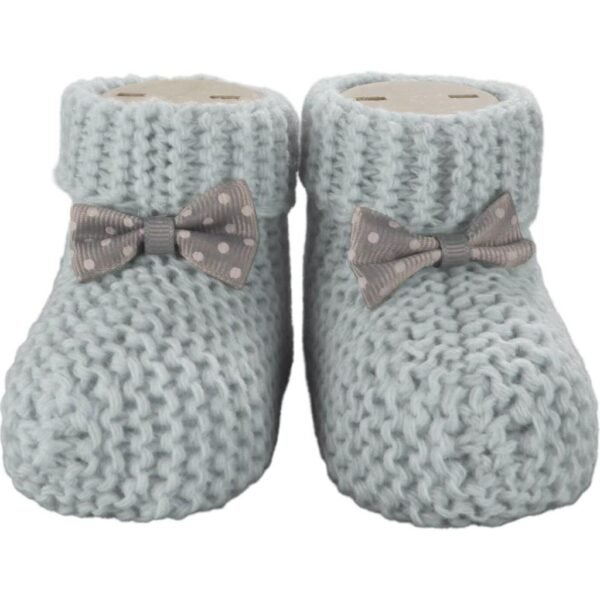 Handmade knitted baby booties 0-6 mouth, handmade baby gift, vegan baby shoes