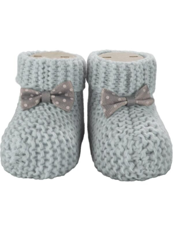 Handmade knitted baby booties 0-6 mouth, handmade baby gift, vegan baby shoes