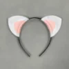 White and pink Kitty cat ears headband birthday party Halloween favors theme kitten wholesale kid children child adult baby babies