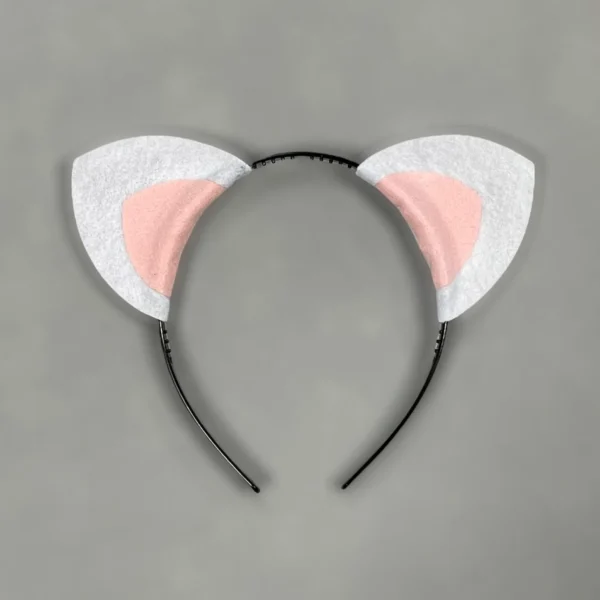 White and pink Kitty cat ears headband birthday party Halloween favors theme kitten wholesale kid children child adult baby babies