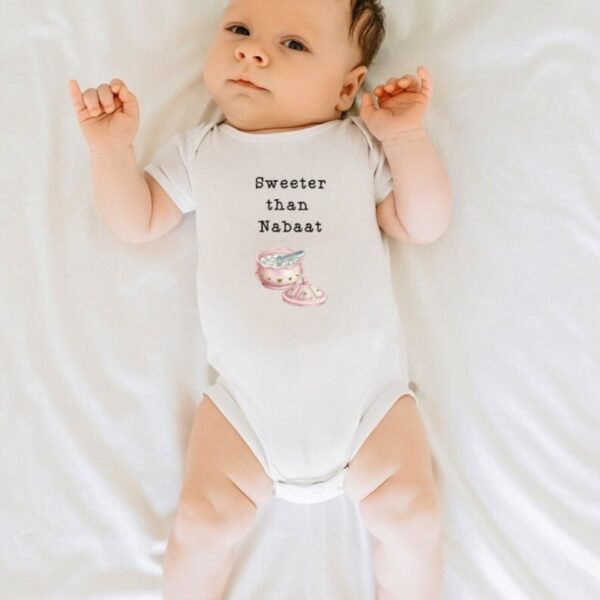 Sweeter than Nabaat Baby Onesie Persian Baby Gift Persian Baby Shower Gift Farsi Onesie Iranian Baby Gift Farsi Baby Gift Persian Made in US