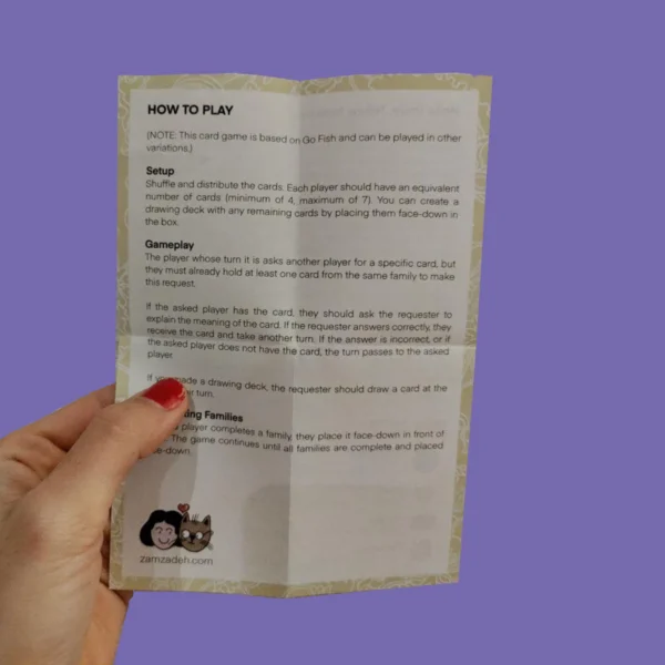 Collectible Persian Cards | Fun Farsi Learning Cards: Playful Set of 32 Illustrated Words & Sayings