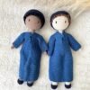 Handmade Muslim Baby Amigurumi Doll: Organic Cotton Ramadan Gift