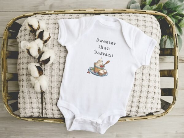 Bastani Baby Bodysuit Persian Baby Gift Persian Baby Shower Gift for Persian Baby Shower Iranian Baby Gifts Farsi Baby Clothes Made in USA