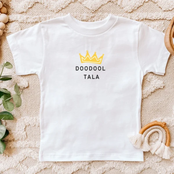 Doodool Tala Toddler Short Sleeve Tee Funny Persian Shirt for Persian Toddler Shirt Doodool Tala Shirt for Boy Funny Farsi Gifts Made in USA