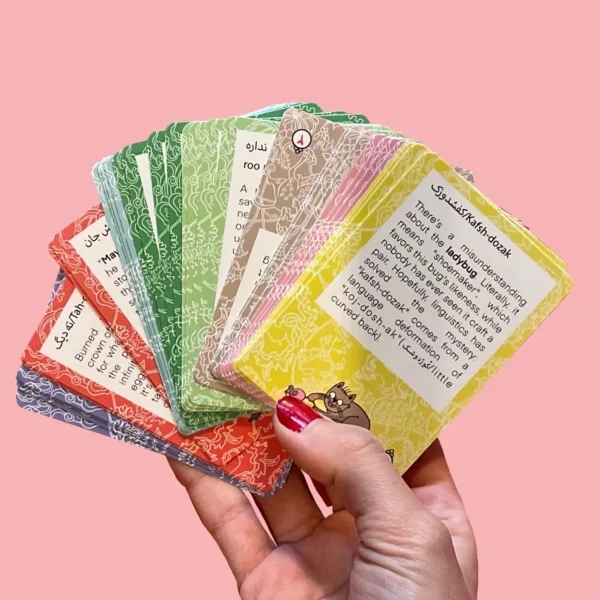 Collectible Persian Cards | Fun Farsi Learning Cards: Playful Set of 32 Illustrated Words & Sayings
