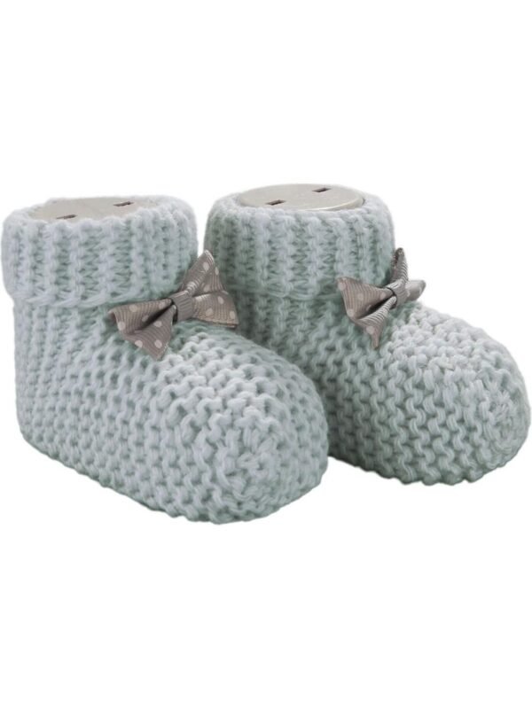 Handmade knitted baby booties 0-6 mouth, handmade baby gift, vegan baby shoes