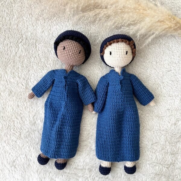Handmade Muslim Baby Amigurumi Doll: Organic Cotton Ramadan Gift