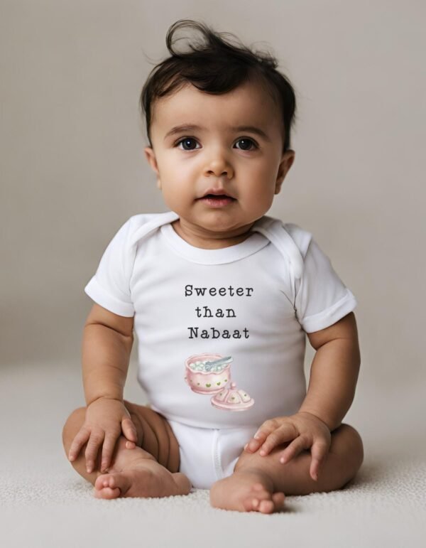 Sweeter than Nabaat Baby Onesie Persian Baby Gift Persian Baby Shower Gift Farsi Onesie Iranian Baby Gift Farsi Baby Gift Persian Made in US