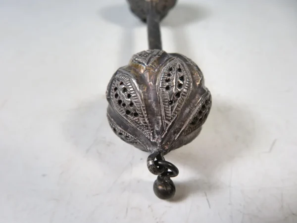 Rare Antique Persian Silver Babies Rattle