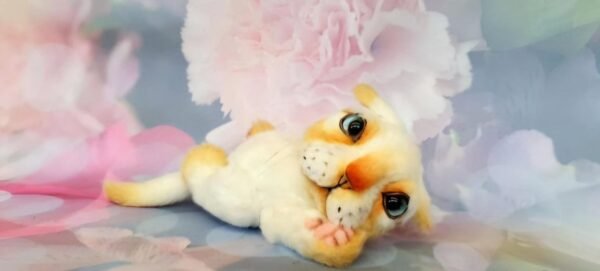 Leo the Kitten Persian cat yellow kitty OOAK - cute art doll kitten - *AVAILABLE*