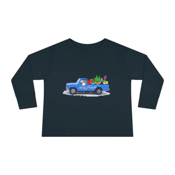 Nowruz Toddler Long Sleeve Tee: Persian Truck Design