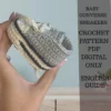 Crochet Baby Converse Sneakers Pattern: Newborn to 9 Months (PDF)
