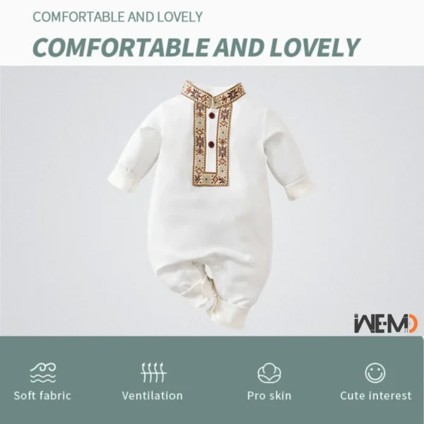 Baby suit & Eid Wear, First Ramadan Gift, Baby Gift, Ramadan onesie Romper, Muslim Baby Outfit, Custom Name Tag for Baby Shower,