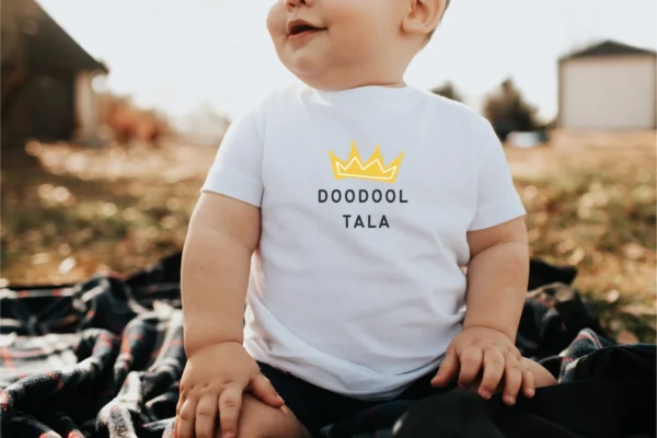 Doodool Tala Toddler Short Sleeve Tee Funny Persian Shirt for Persian Toddler Shirt Doodool Tala Shirt for Boy Funny Farsi Gifts Made in USA