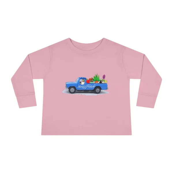 Nowruz Toddler Long Sleeve Tee: Persian Truck Design