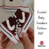 Crochet Baby Converse Sneakers Pattern: Newborn to 9 Months (PDF)
